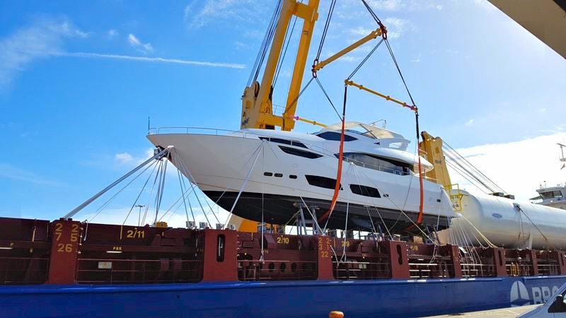 yacht transportation process